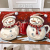Popular Diatom Mud Christmas Snowman Joy New Year Absorbent Floor Mat Size