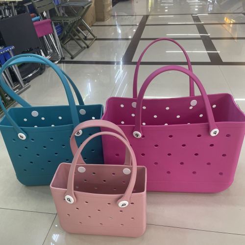 bogg跨境现货托特包eva洞洞包单肩包沙滩包耐磨防水 收纳