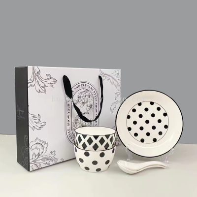 Gorgeous Ceramic Tableware Ceramic Tableware Ceramic Bowl Gift Bowl Plate Jingdezhen Tableware