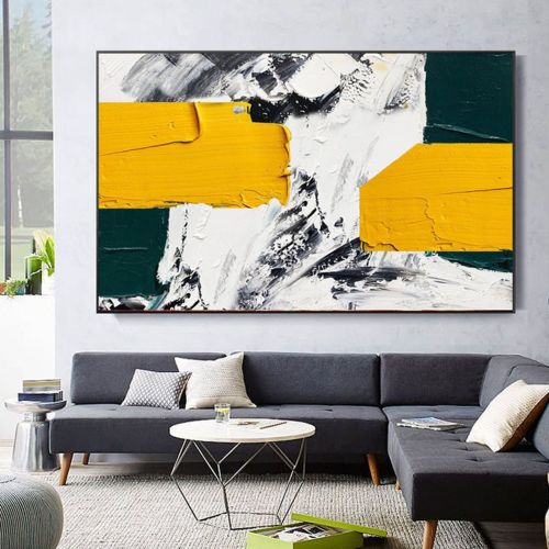 Living Room Decorative Painting Abstract Hand-Painted Three-Dimensional Oil Painting Corridor Hanging Painting Restaurant Light Luxury Modern Simple Mural 