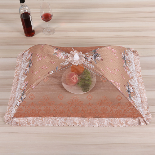 foldable food cover vegetable cover home table cover anti-fly vegetable cover rectangular dish umbrella round food cover
