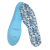 Blue latex cotton breathable insole athlete pattern comfortable insole can be cut spring summer leisure massage insole