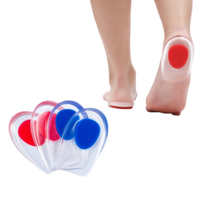 Heel Cushion Pad Silicone Thickened Shock Absorption Sports Heel Pad Anti-Pain Non-Slip Anti Skid Heel Patch Invisible Heel Pad