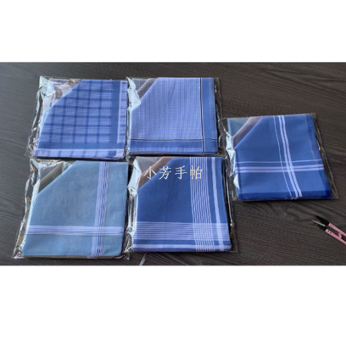 纯棉小清新井格小手绢缎边彩色织条手帕口水巾手绢手帕可定制批发