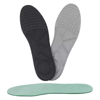 Sea Polly Embossed Insoles Sports Elastic Insoles for Men Thickened and Breathable Shock Absorption Sockliner with Massage Function