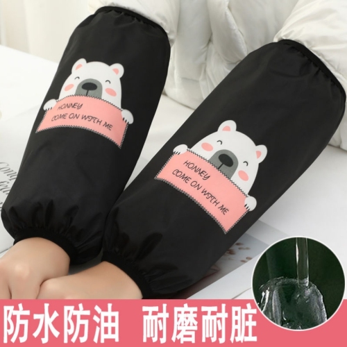 long waterproof oversleeve for women autumn and winter kitchen oil-proof oversleeve household cleaning work sleeve cap