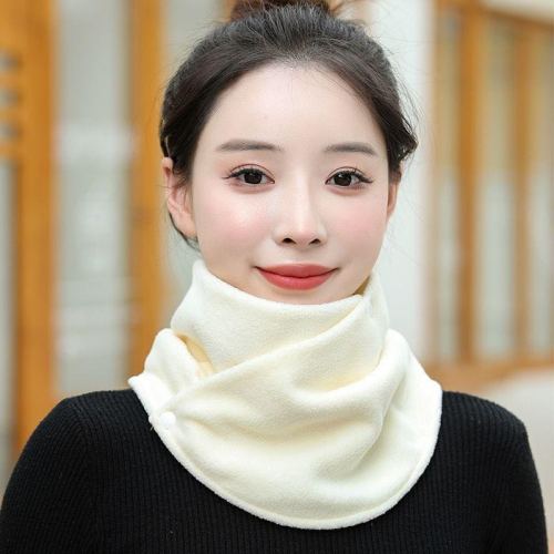 Neck Protection Small Scarf Women‘s Autumn and Winter Men‘s Bandana Shoulder Protection Cervical Spine Windproof Warm Outdoor Cycling Plush Scarf All-Matching