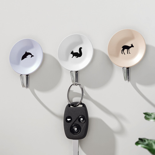 G53台州振信创意卡通粘钩墙壁塑料浴室厨房免钉免打孔强力挂钩