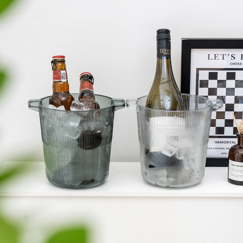 G328冰桶长筒形收纳桶啤酒香槟冰块桶露营水果饮料桶塑料水桶