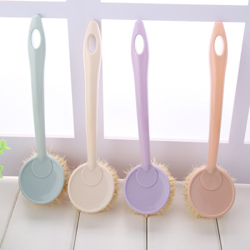 G136厨房长柄洗锅刷子洗碗刷可挂式不脏手去污灶台清洁刷洗碗刷