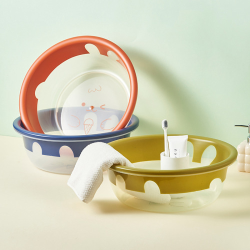 G468-6557-6559可爱洗脸盆女学生塑料洗漱水盆加厚儿童耐高温家用