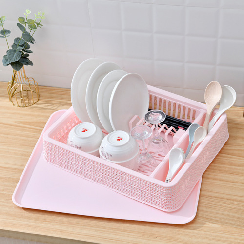 G152厨卫系列沥水盆收纳盒收纳架厨房带盖碗碟沥水收纳置物架批发