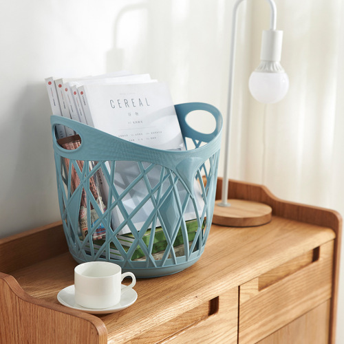 G86收纳系列镂空收纳篮收纳筐 北欧色桌面垃圾桶 大号脏衣篮