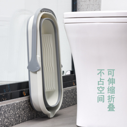 G178分销专属折叠水桶长方形家用唰拖布拖地墩布便携收纳桶钓鱼折