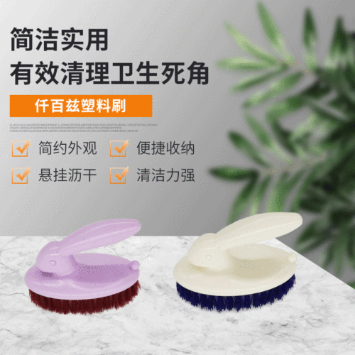 G388日用百货 洗衣毛刷 厨房清洁家用洗衣服小刷子硬毛带手柄9179