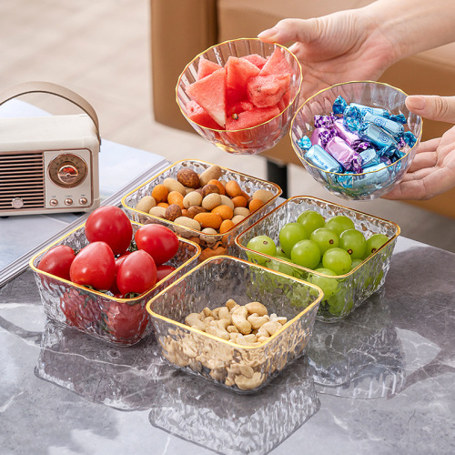 G328收纳系列水果盒酒吧浴足会所分格碟零食点心小吃碟坚果糖果盒