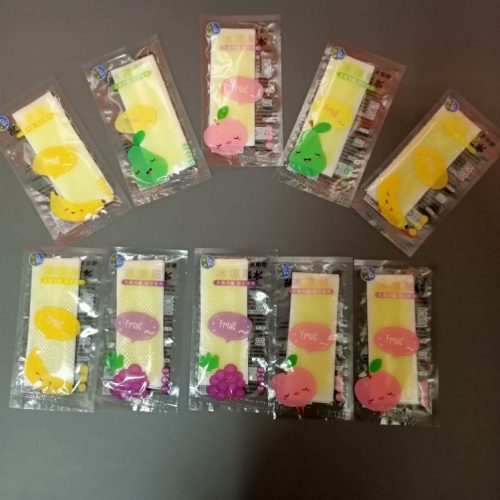 a variety of fruit flavor cold cooling stickers