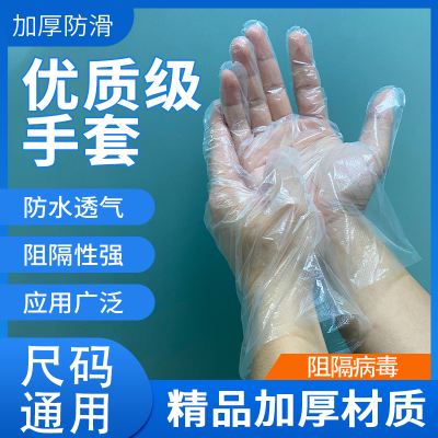 Junda Boutique Thickened Disposable Thickened Gloves Food Grade Catering Cleaning Hairdressing Inspection Special Factory Direct Sales