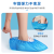 CPE Thickened Disposable Plastic Shoe Cover Dustproof Waterproof Wear-Resistant Non-Slip Universal Shoe Cover Junda Factory Direct Supply