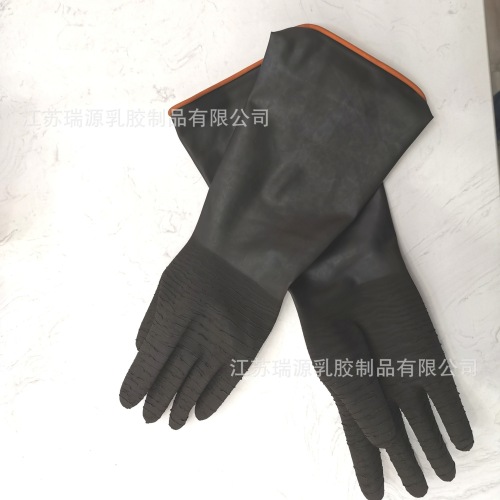 acid and alkali resistant industrial gloves multi-purpose household gloves washing and washing latex labor cleaning gloves lengthen and thicken
