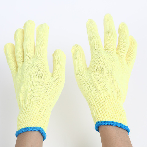 cotton yarn gloves 13-pin factory wear-resistant thickened nylon cotton labor protection non-slip sweat-absorbing labor gloves grade a yarn