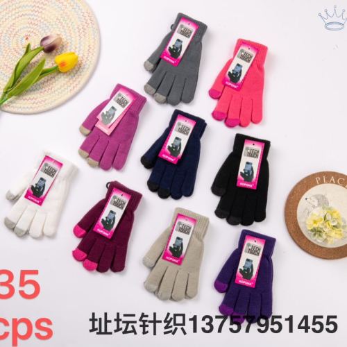 Wholesale Winter High Quality 15-Year-Old Teenagers Daily Wear Thickened Touchpad Sensible Gloves