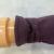 A Pair of Cloth Inverted Velvet Purple Five-Finger Fashion Gloves