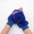 Factory Direct Sales Winter Warm Gloves Women's Fleece-Lined Thickened Cold Protection Half Finger Fur Gloves Ladies' Fashion Gloves