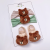 New Baby Glue Dispensing Non-Slip Room Socks Children's Three-Dimensional Doll Hair Band Cute Toy Socks Suit Wholesale