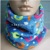 The new autumn and winter and warm dual-purpose children collar sleeve head scarf thickened Korean outdoor sports collar