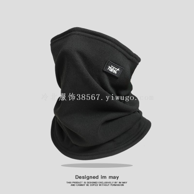 European and American Warm Scarf Winter Neck Protection Bandana Fleece Scarf Cold-Proof Mask Riding Windproof Scarf Riding Hat