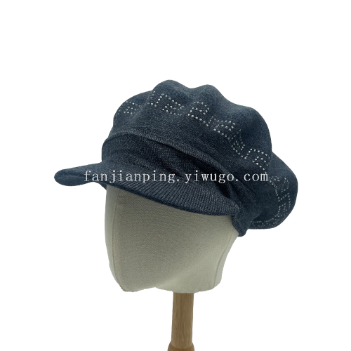 cashmere peaked fashion hat
