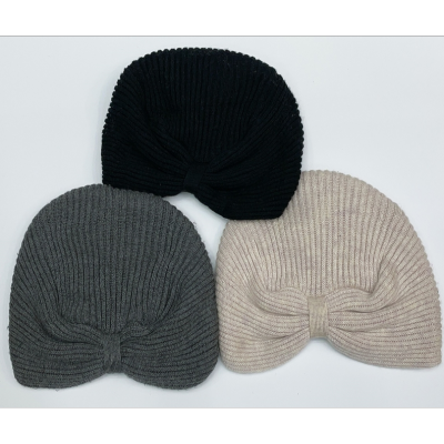 Autumn and Winter Indian Hat Warm Woolen Yarn Girl's Cap Toque Earmuffs Hat Women's Simple Cross Hat 」