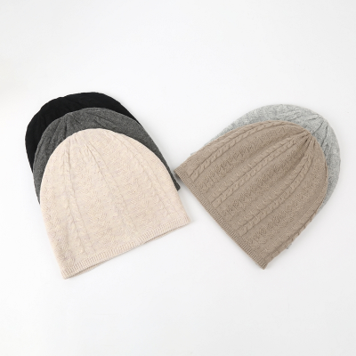 Popular Hat Men and Women Fashionable Stylish Knitted Hat Autumn and Winter Double Layer All-Matching Hat Jacquard Pullover Pile Heap Cap 」