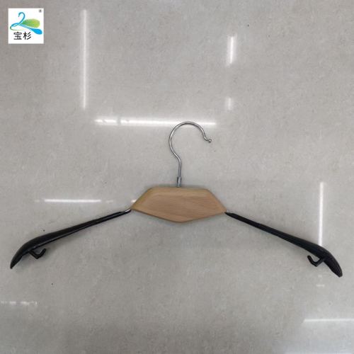 宝杉衣架 实木衣架浸塑衣架 家用衣架 服装店卖场衣架