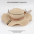 Summer Outing Bow Fisherman Hat Women's Straw Hat Fashion Big Brim All-Match Sun Protection Sun Hat Spring and Summer Wavy Edge