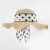 Bow Ribbon Bucket Hat Women's Straw Hat All-Match Big Brim Summer Outing All-Match Sun Protection Sun Shade Hat Wave Edge