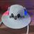 Children's ear plus light airbag straw hat movable ears hat LED light hat sound-making hat