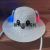 Children's ear plus light airbag straw hat movable ears hat LED light hat sound-making hat