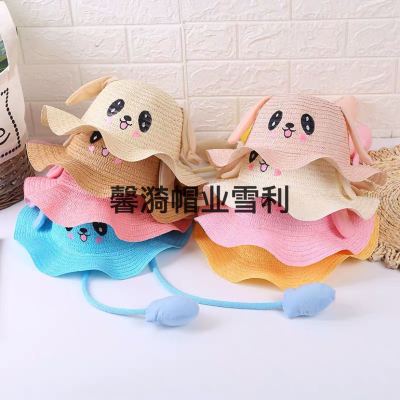 Children's Moving Cap with Ears Bay Hat Qi Lang Hat Will Move as Soon as Pinch Ear Tiktok Hat Hat