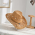 the Magic Aster Handmade Woven Hollowed Cowboy Hat Straw Hat Men and Women Summer Sun Hat European and American Western Straw Cowboy Hat