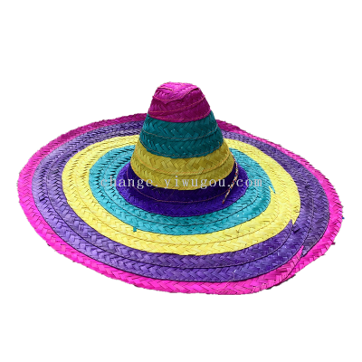 Mexican hat  color big eaves 48cm Easter spikes national trumpet hat