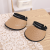 Hat Summer Sun Protection Sun Hat New Large Hat Letter Covered Peaked Cap Cover Face Outdoor Topless Hat