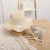 Spring and Summer Travel Children's Hat Straw Hat Butterfly Lace Bow Princess Style Cute Sun-Proof Sun Hat