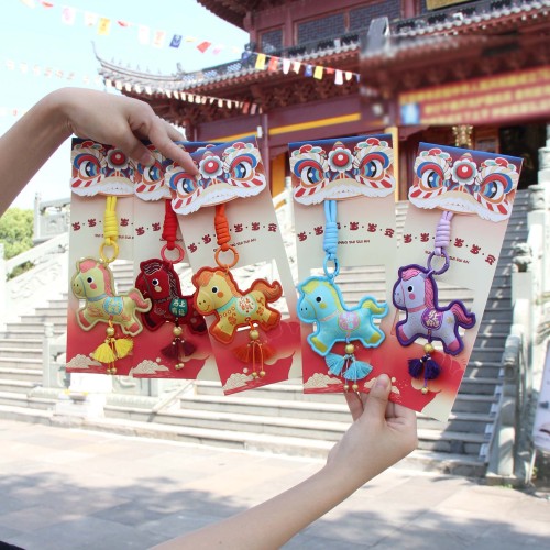 新款马年香囊挂件福袋祈福香包钥匙扣包包国潮节日活动礼品锦囊