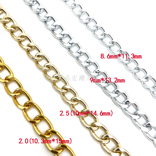 Metal Chain Clothing Accessories Tassel Chain DIY Jewelry Chain Bag Chain Lighting Decorative Chain Accessories Aluminum Zipper