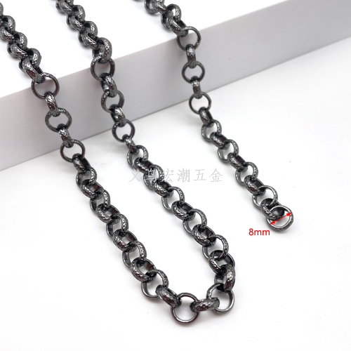 Decorative Chain Edge Pressing Oval Chain DIY Bag Packaging Accessories Clothing Chandelier Decorative Pattern BL Aluminum Zipper