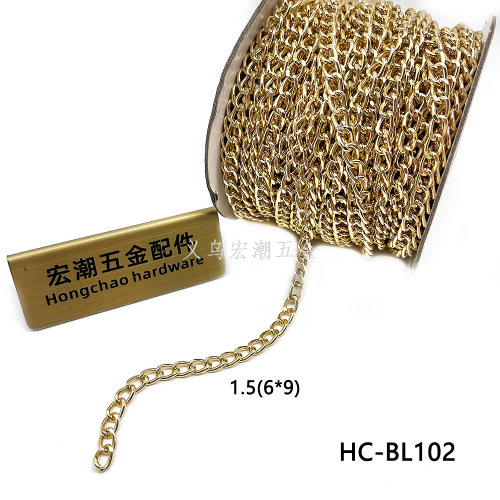 Aluminum Zipper Silver Oxide/Light Gold Necklace Bracelet DIY Jewelry Hotel Decoration Shoes Swimsuit Accessories 1.5（6*9） mm