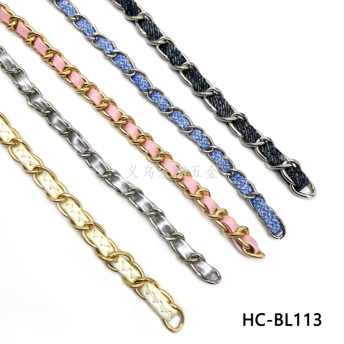Wholesale Metallic Aluminium Wear Leather Strap Shoulder Strap Classic Style Jeans Clothing Crossbody Chain Cell Phone Bag Accessories