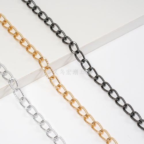 2.0（9.2 × 15.2） diamond pattern grinding chain luggage clothing diy jewelry chain colorfast alumina chain